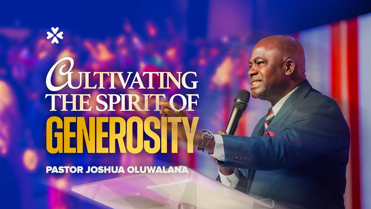 Cultivating the Spirit of Generosity | Pastor Joshua Oluwalana | House of Praise